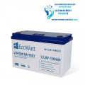 Литиева акумулаторна батерия EcoWatt LiFePO4 Smart BMS 12.8V - 100Ah